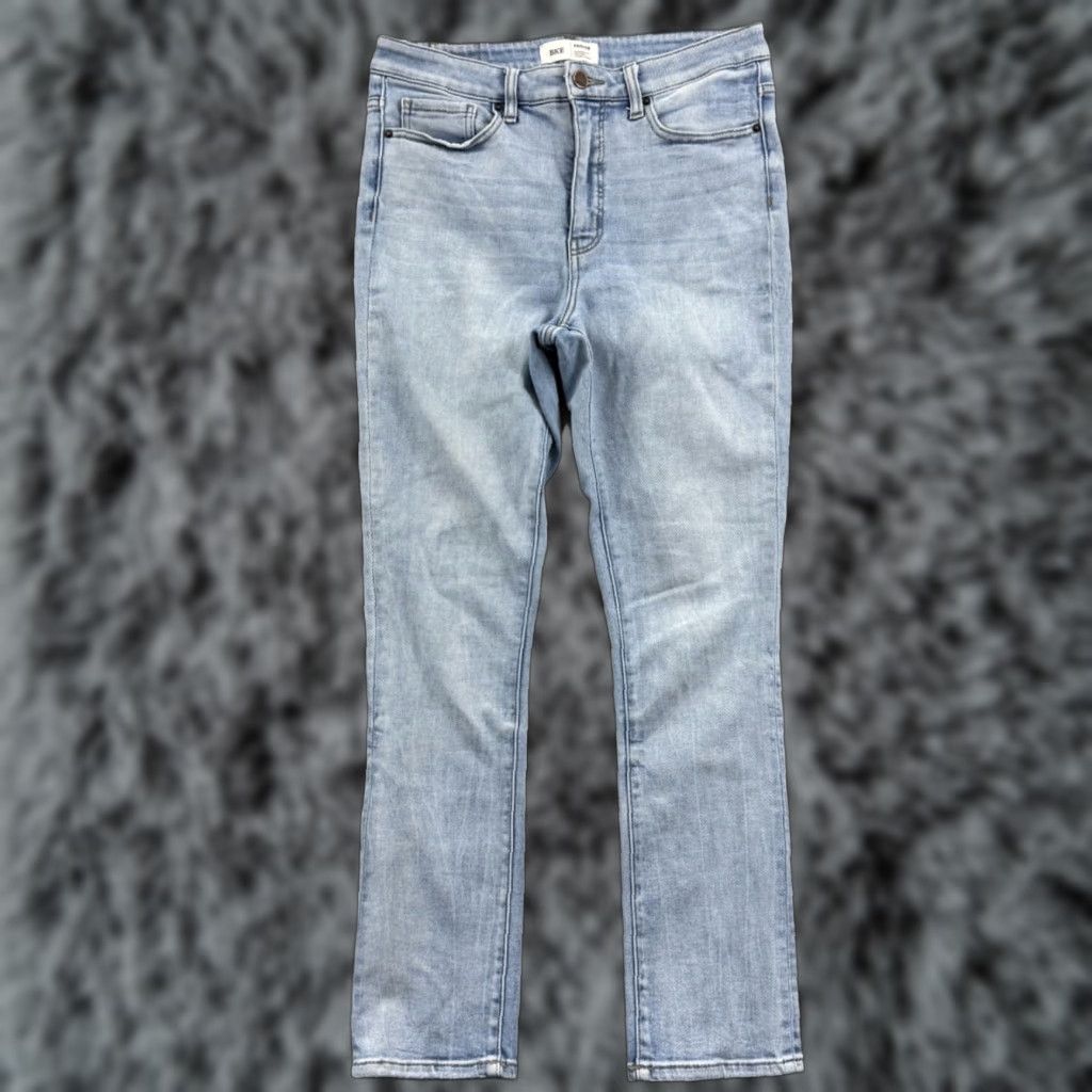 Vintage BKE Buckle Jeans Womens 28x30 High Rise Classic Skinny Denim Zip Stretch Blue 5-Pocket Size 28" / US 6 / IT 42 - 1 Thumbnail