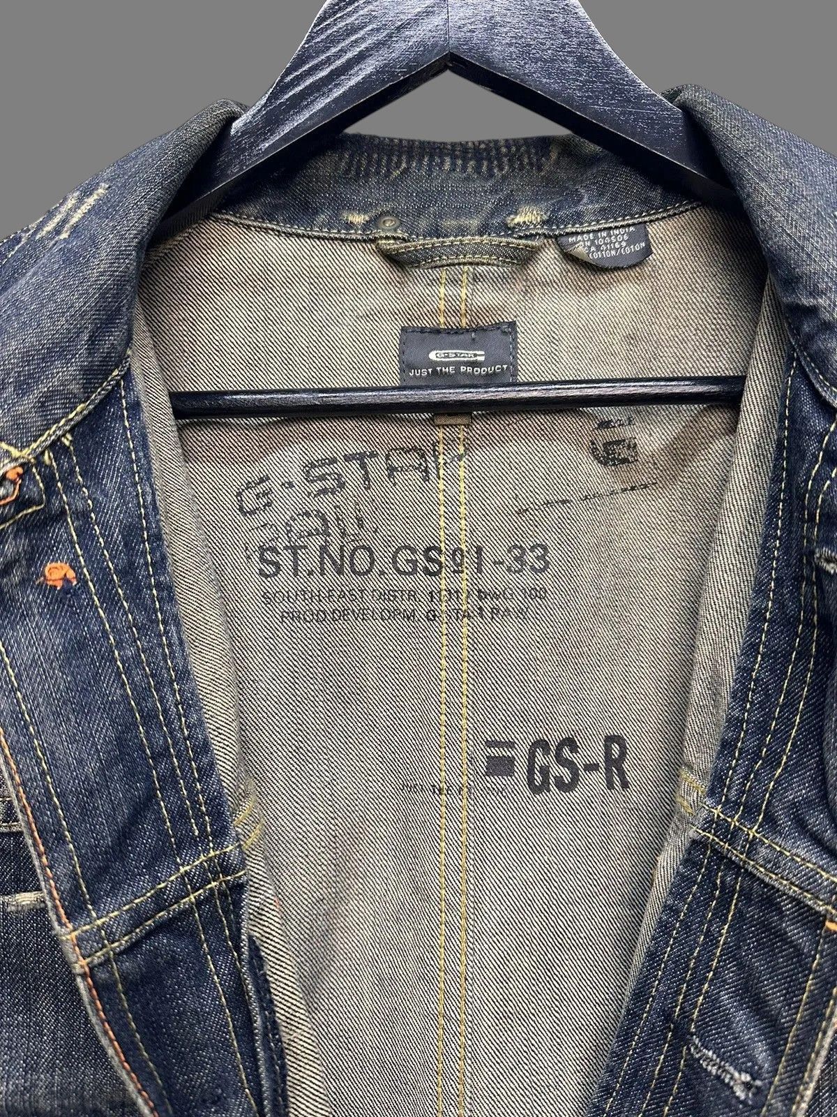 Diesel G-Star Raw Denim Jacket Distressed Workwear 2000s Size US L / EU 52-54 / 3 - 14 Thumbnail