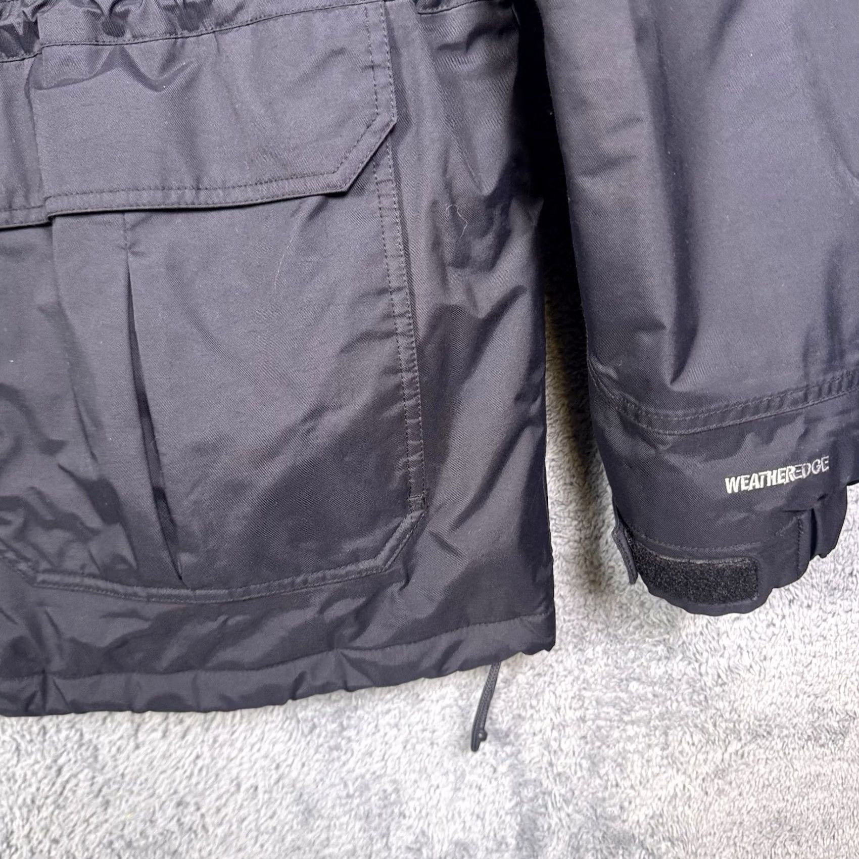 Eddie Bauer Eddie Bauer WeatherEdge Jacket Mens XLT Insulated Hooded Full Zip Parka Black Weathergear Rain Wind-Resistant Outdoors Camping Cargo Pockets Size US XL / EU 56 / 4 - 4 Thumbnail