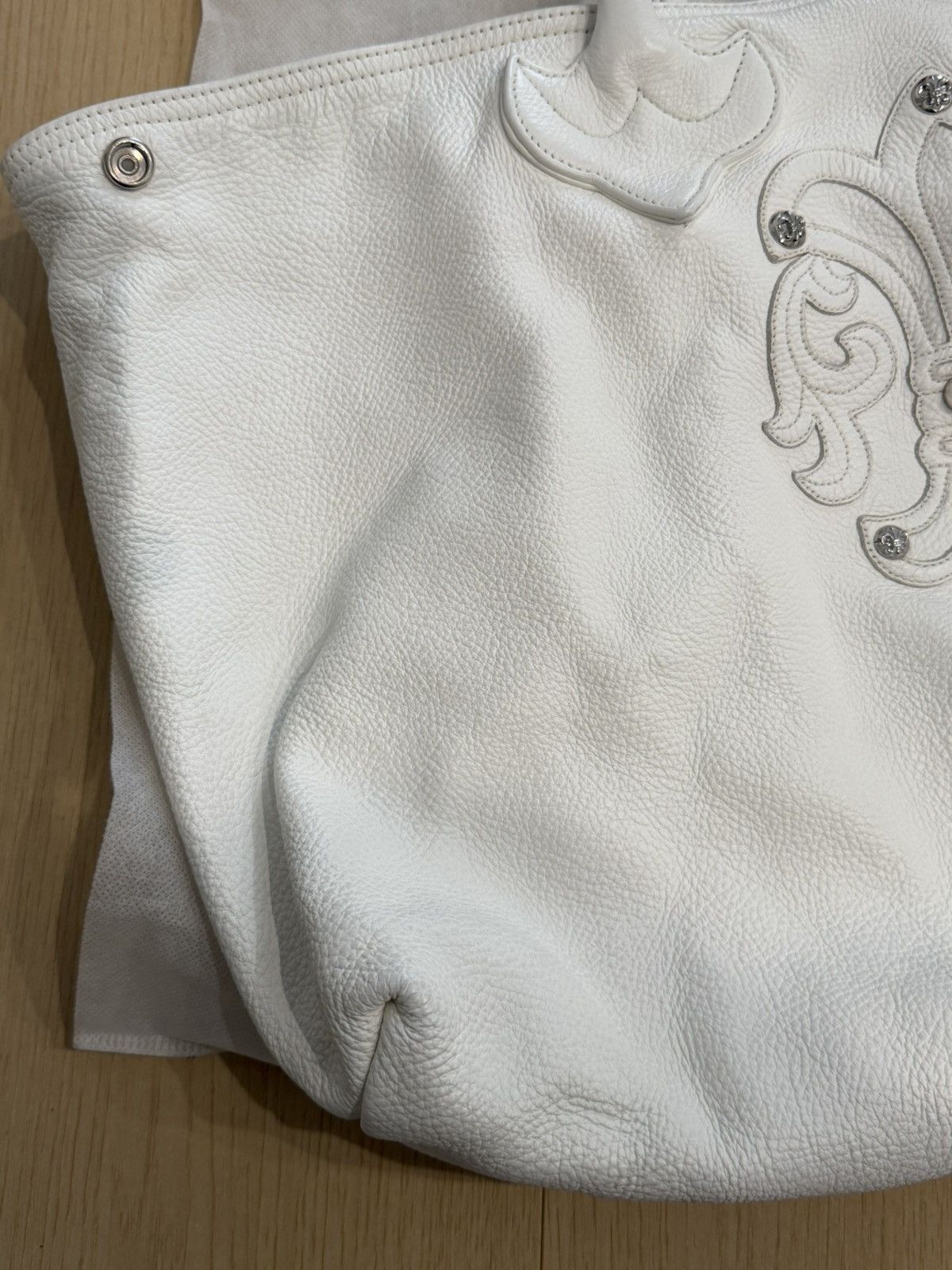 Chrome Hearts Chrome Hearts White Fleur Patch Tote Bag Size ONE SIZE - 8 Thumbnail