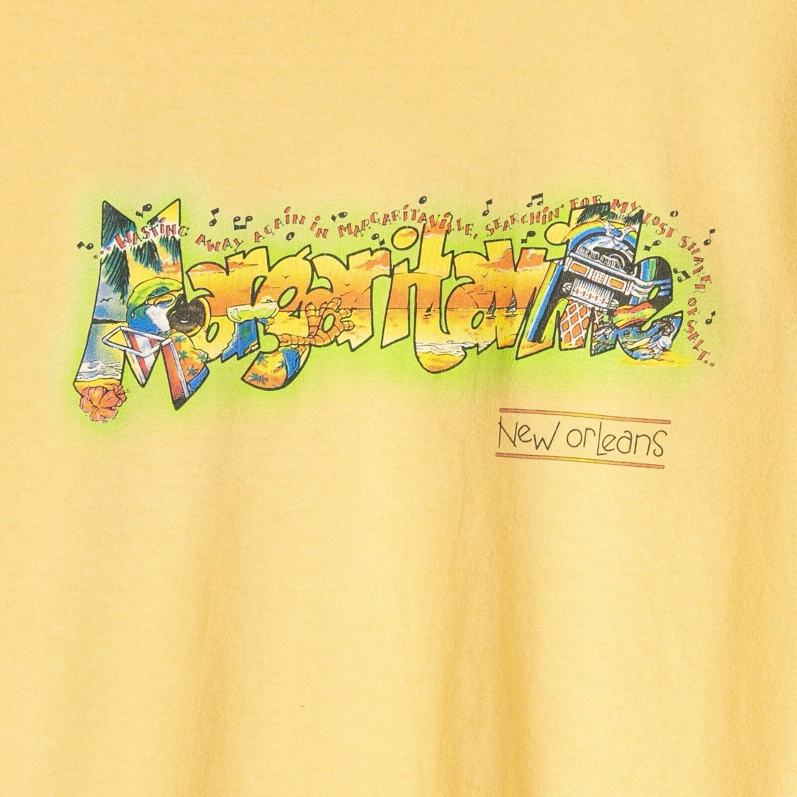 Vintage Vintage Margaritaville T Shirt M - New Orleans Distressed Size US M / EU 48-50 / 2 - 3 Thumbnail