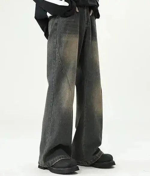Japanese Brand Vintage Loose Straight Distressed jeans Size US 28 / EU 44 - 2 Thumbnail