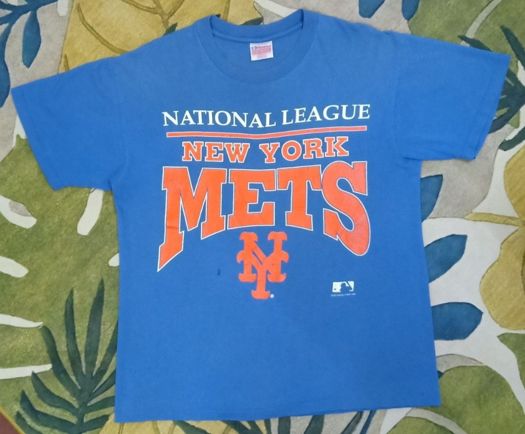 MLB × Vintage Vintage 90s MLB New York Mets T-shirt Size US L / EU 52-54 / 3 - 3 Thumbnail