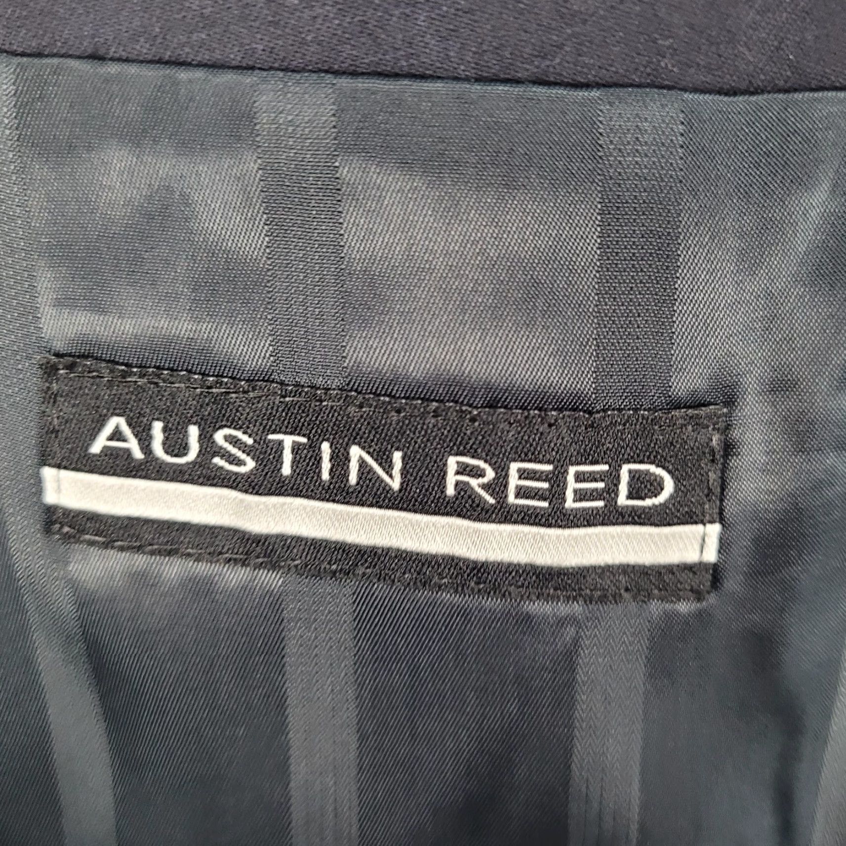 Austin Reed Austin Reed Blazer 42R Blue Wool 2-Button Notch Vented Classic Mens Size 42R - 3 Thumbnail