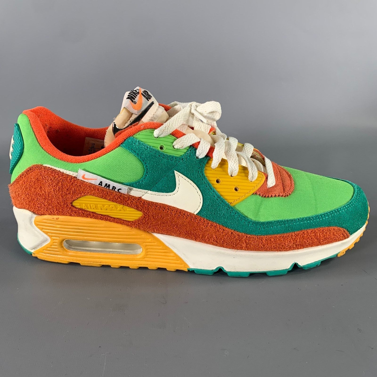 Nike Size 12 Orange Multi-Color Layered Suede Runner Sneakers Size US 12 / EU 45 - 2 Thumbnail
