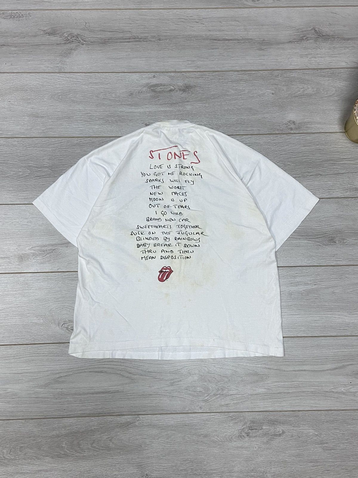 Vintage Rolling Stones 1995 voodoo lounge vintage big print t-shirt Size US L / EU 52-54 / 3 - 2 Thumbnail