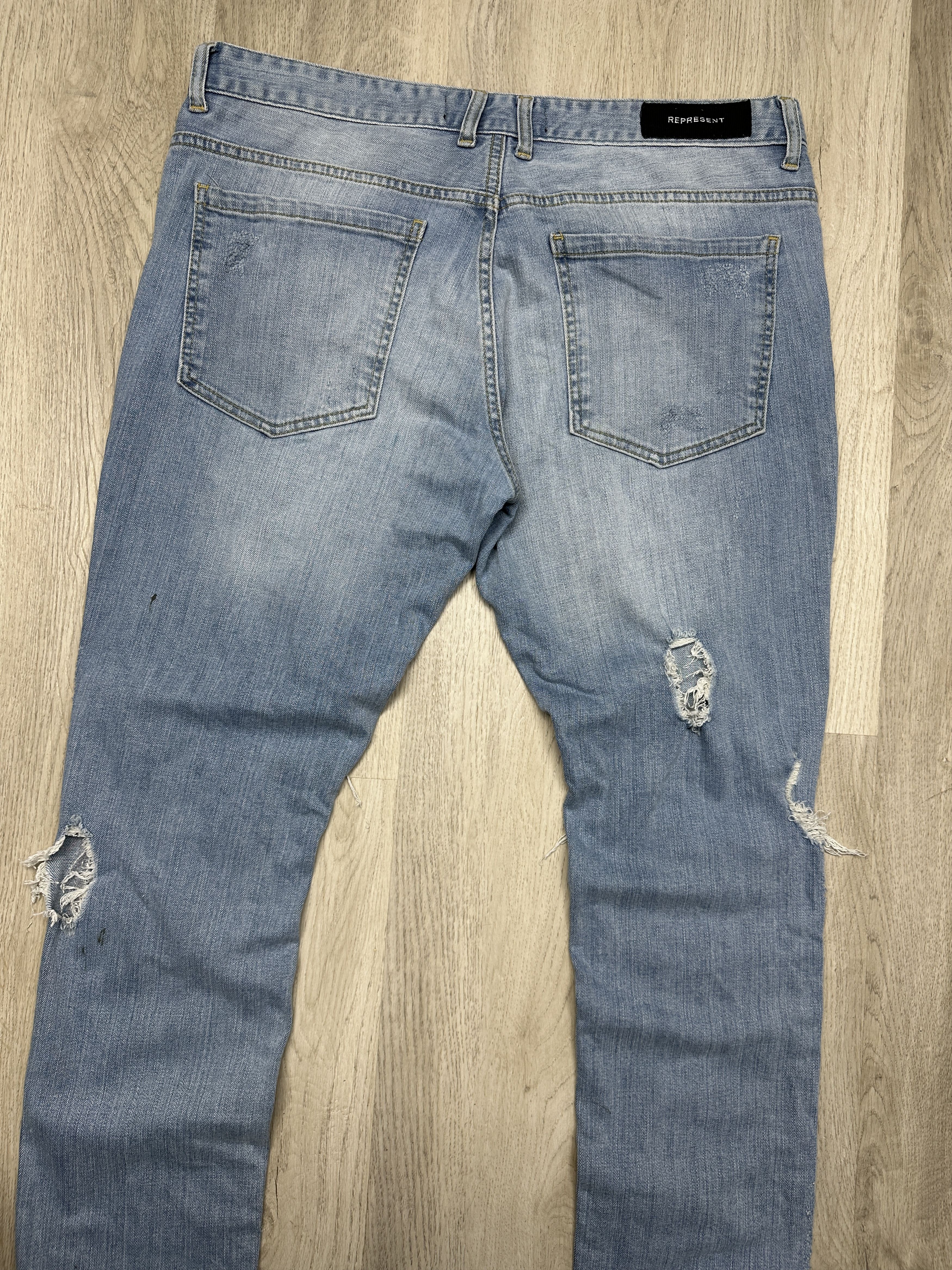 Represent Clo. Represent Mens Distressed Denim Pants Jeans Size US 36 / EU 52 - 9 Thumbnail