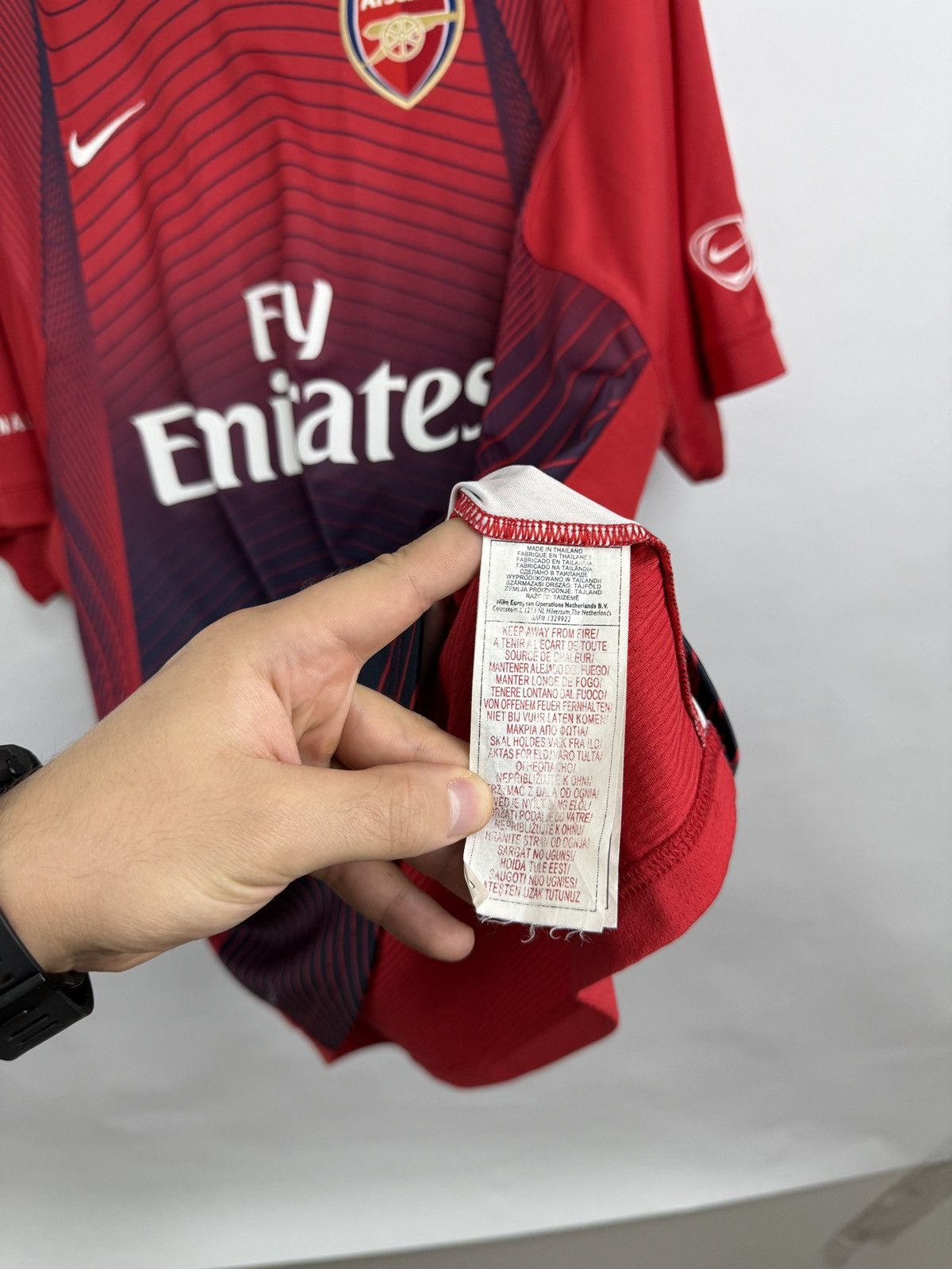 Nike 🏴󠁧󠁢󠁥󠁮󠁧󠁿 Vintage 2007/08 Nike Arsenal Jersey Soccer Football Shirt Size US XL / EU 56 / 4 - 9 Thumbnail