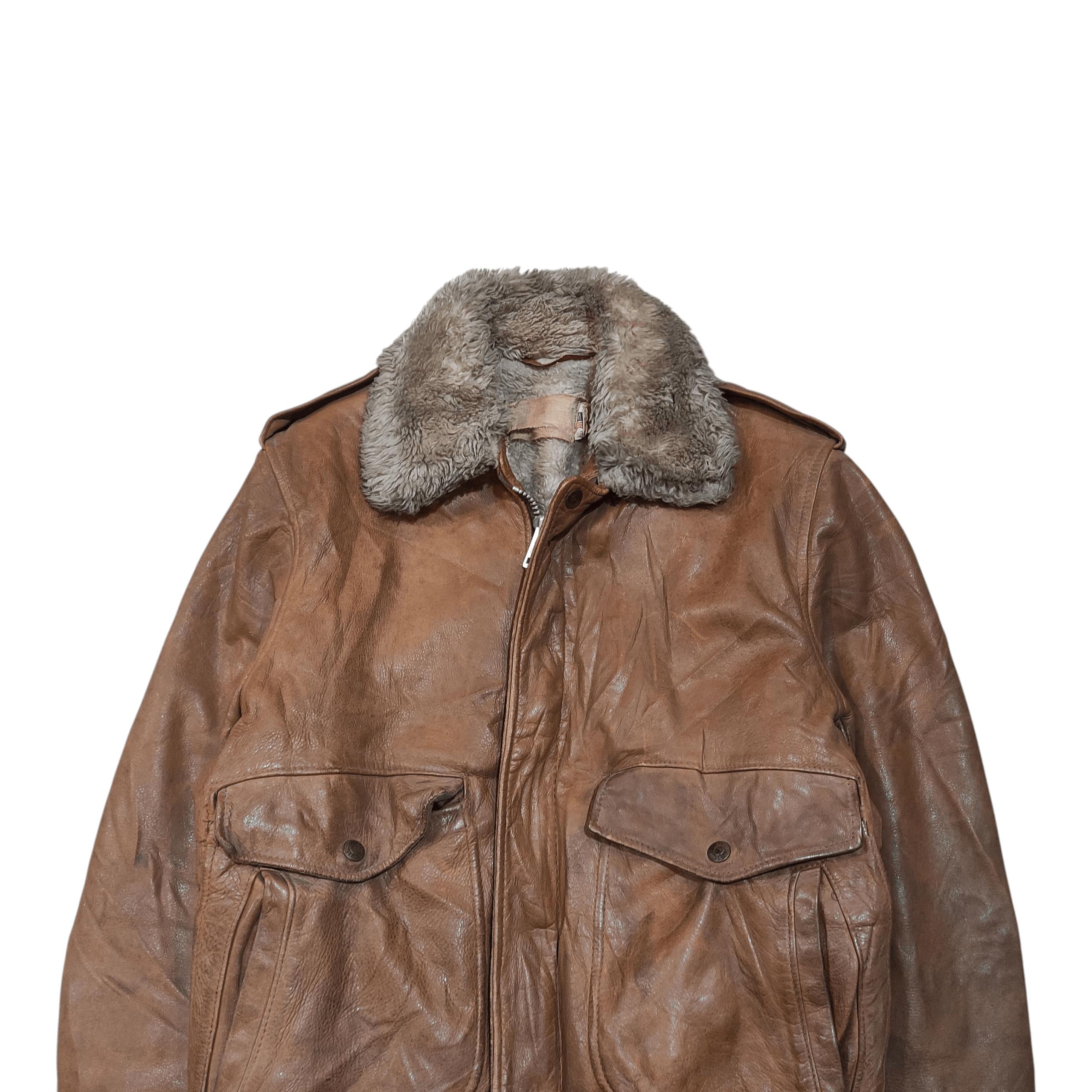 Schott Vintage Schott Leather Bomber 80s Size US M / EU 48-50 / 2 - 5 Thumbnail