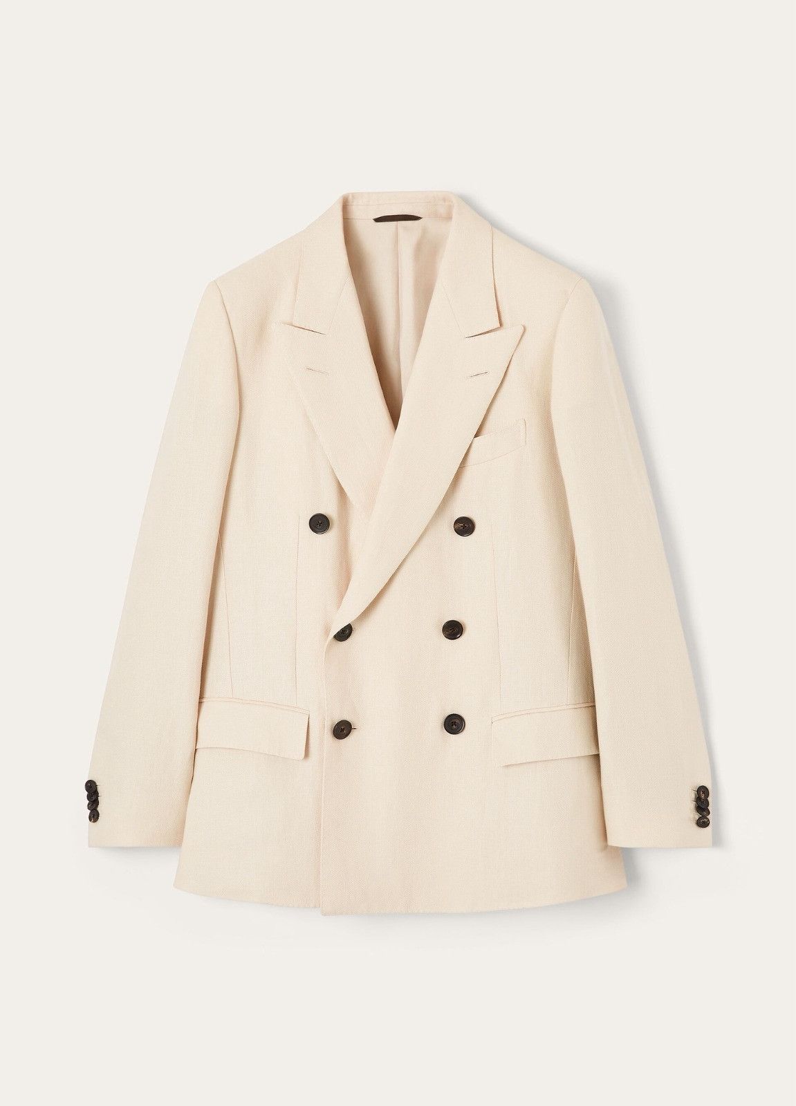 Loro Piana o1srvl11e0526 FAP0105 Milano Double-breasted Blazer Size S / US 4 / IT 40 - 1 Thumbnail