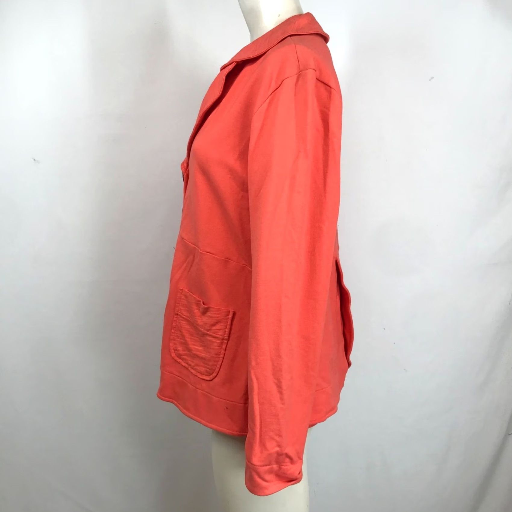 Vintage NEON BUDDHA Jacket Button Up Long Sleeve Orange Womens M BOHO ART TO WEAR Size M / US 6-8 / IT 42-44 - 6 Thumbnail