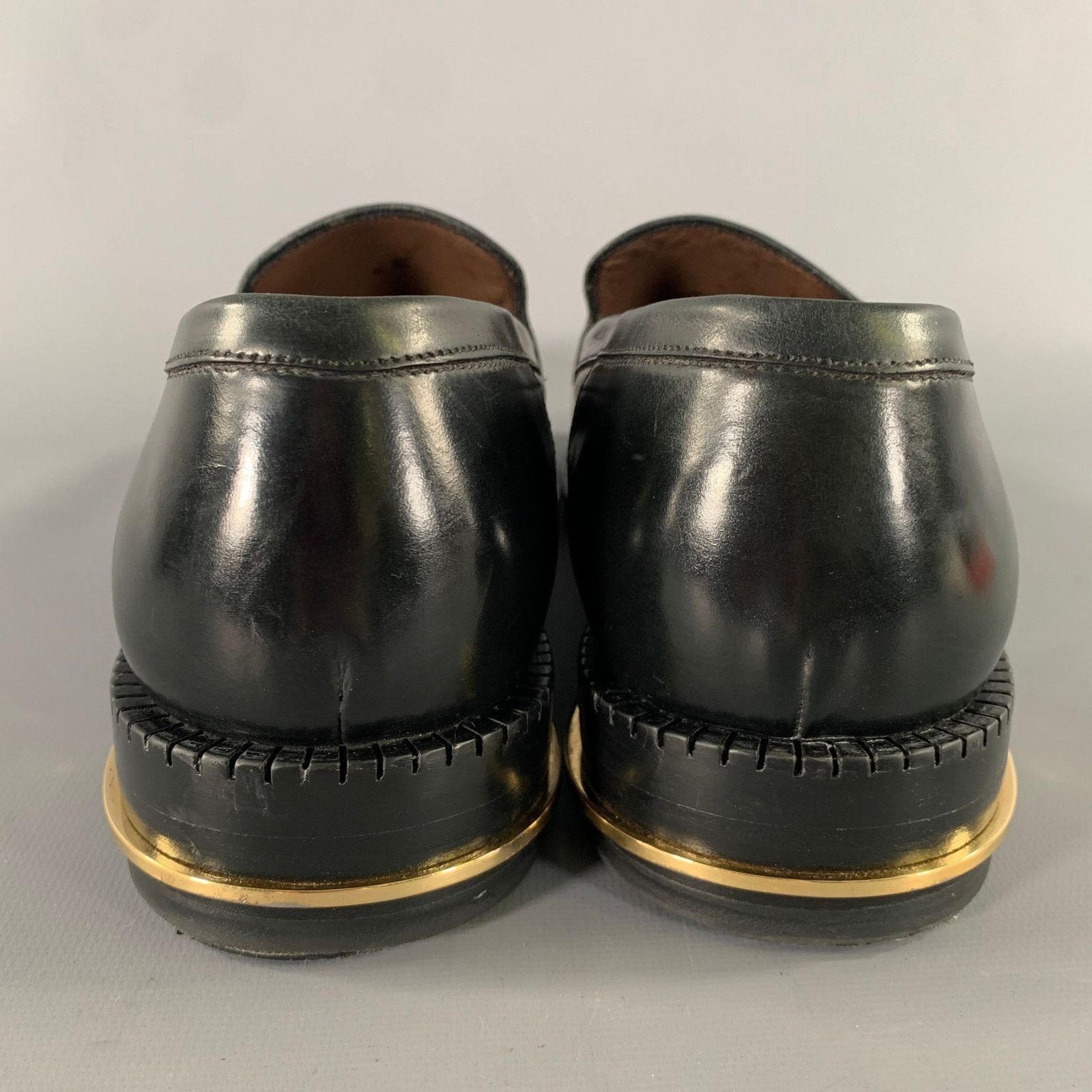 Salvatore Ferragamo SALVATORE FERRAGAMO Size 8 Black Leather Yacht Loafers Size US 8 / EU 41 - 3 Thumbnail