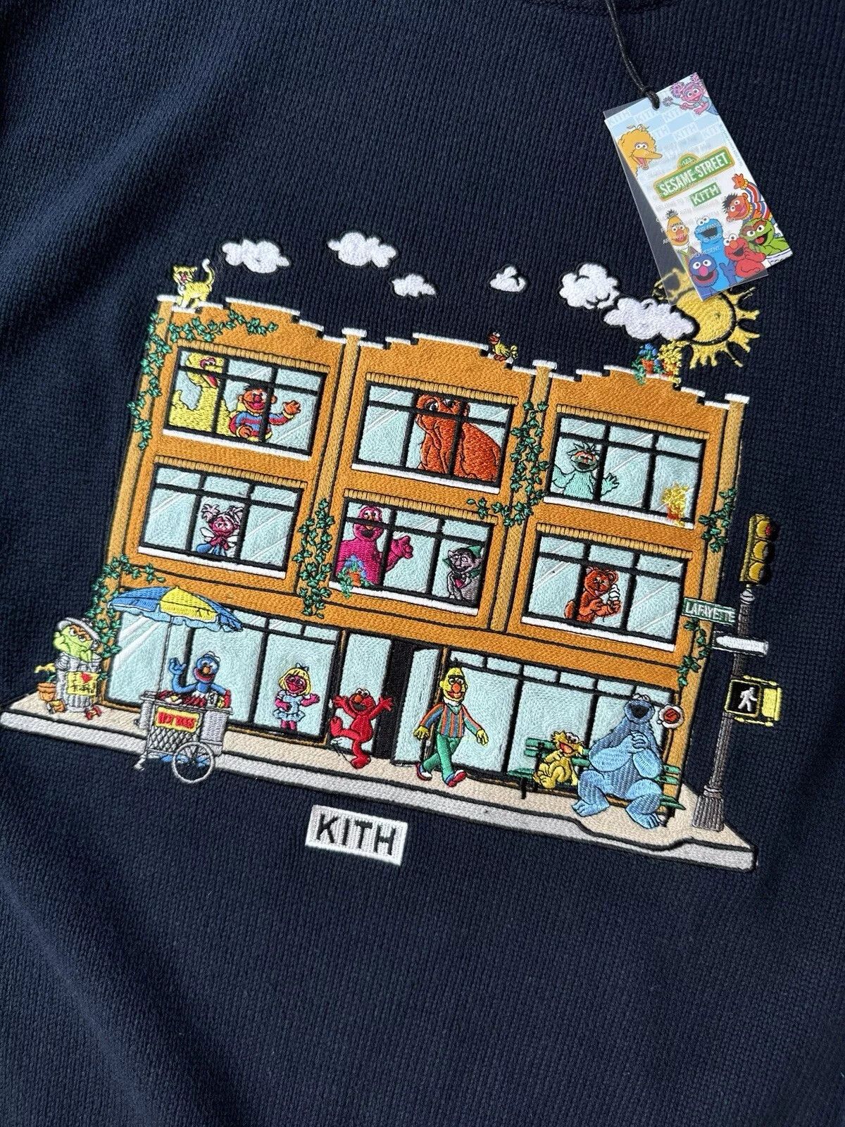 Kith KITH Sesame Street Knit Lafayette Crewneck Sweater Nocturnal Size US M / EU 48-50 / 2 - 2 Thumbnail