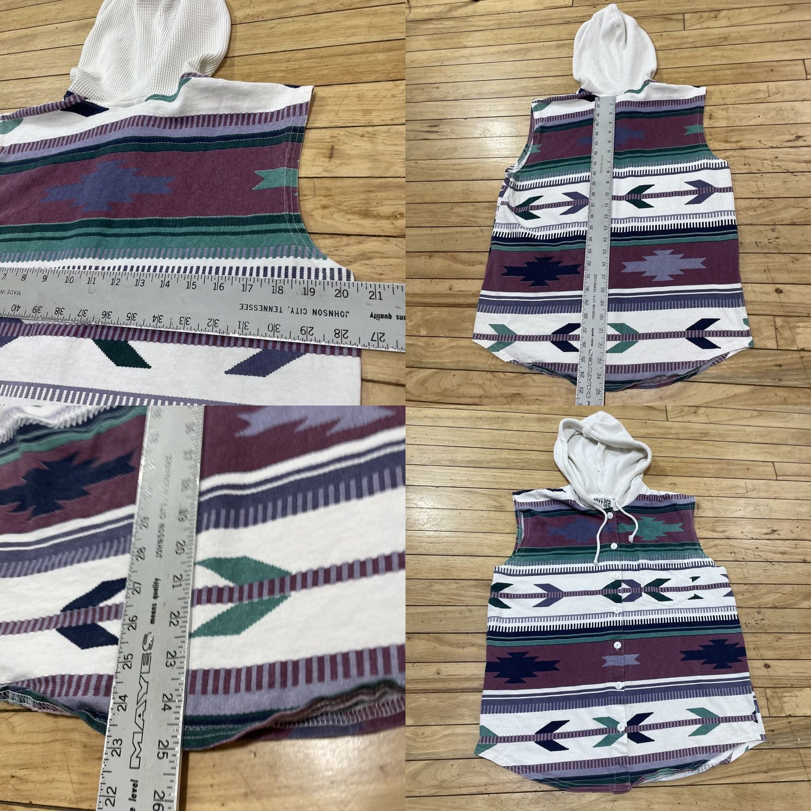 NEXT VINTAGE NEXT ERA Tank Button Shirt Mens S Beach Hoodie Southwest Aztec Small Shirt Unisex Adults XS? Size US M / EU 48-50 / 2 - 8 Thumbnail