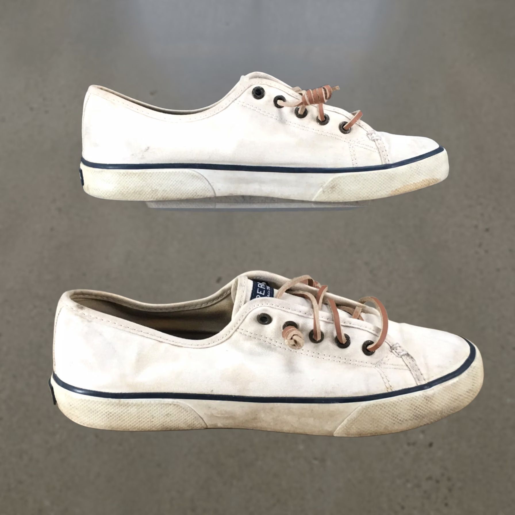 Sperry Sperry Shoes Womens 8.5 M Casual Low Top Sneakers STS95128 White Canvas Lace Up Sneaker Women White Canvas Lace Up Shoes Size M / US 6-8 / IT 42-44 - 1 Thumbnail
