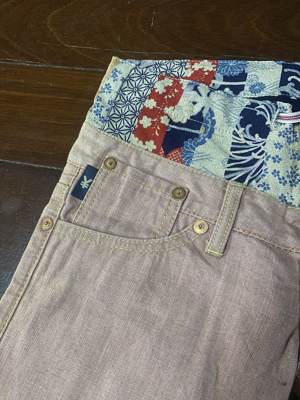 Le Grande Bleu (L.G.B.) rare yen japanese brand double waist boot cut sukajan b-1 Size US 32 / EU 48 - 16 Thumbnail