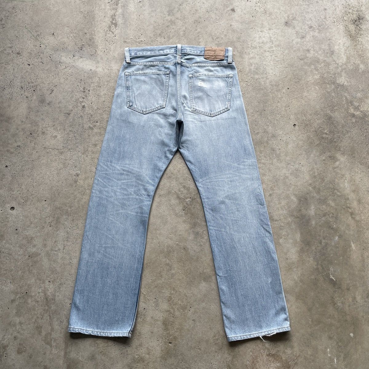 Japanese Brand × Jean × StraightFaded Vintage Made In Nippon Straight Faded Jean Japan Denim Pants Size US 32 / EU 48 - 11 Thumbnail