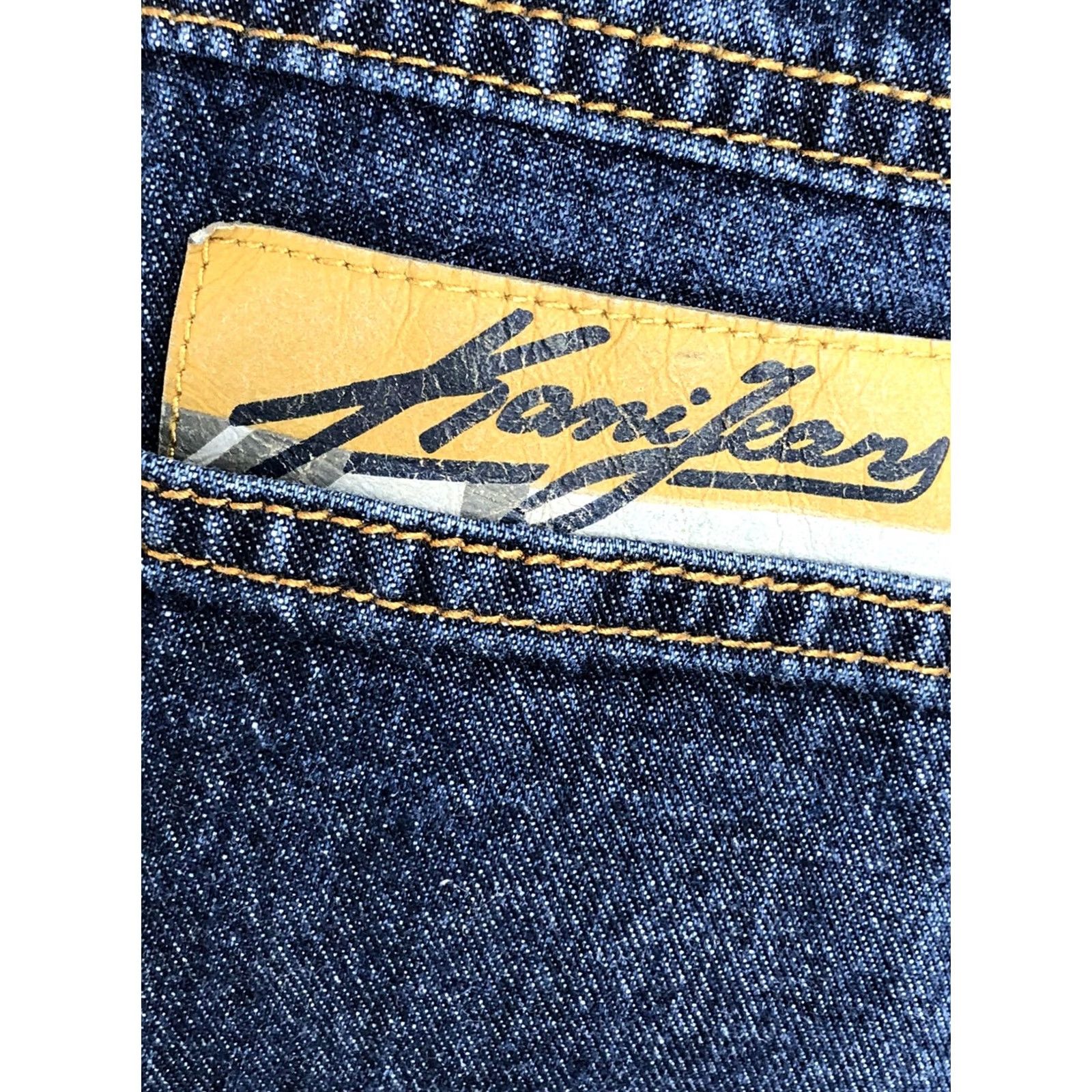 Denime VINTAGE KANI JEANS Denim Button-Up Shirt Jacket Mens 3XL Blue 1990s Heavy Duty Casual Short Sleeve Shirt Jacket Mens Mens/Unisex? Size US XXL / EU 58 / 5 - 5 Thumbnail
