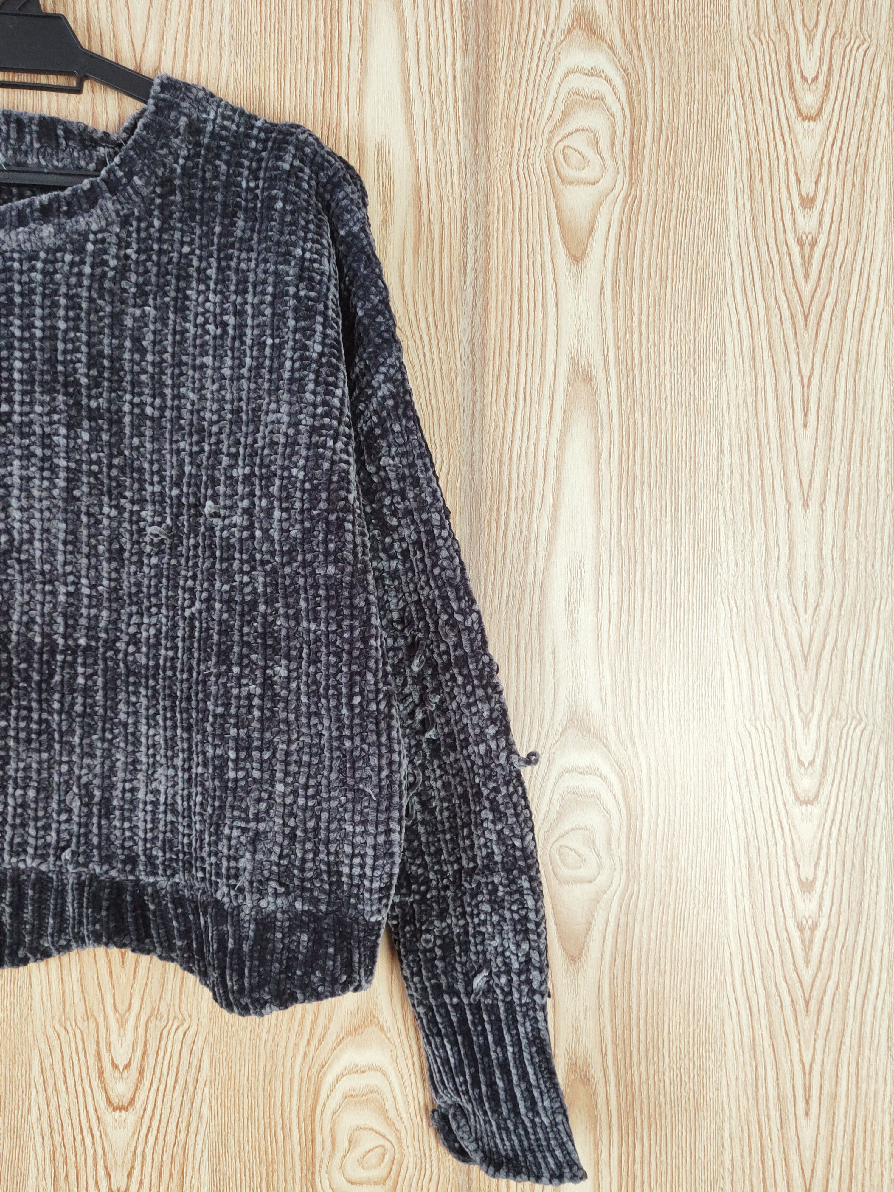 Japanese Brand Black Knitwear Crop Tops #W679