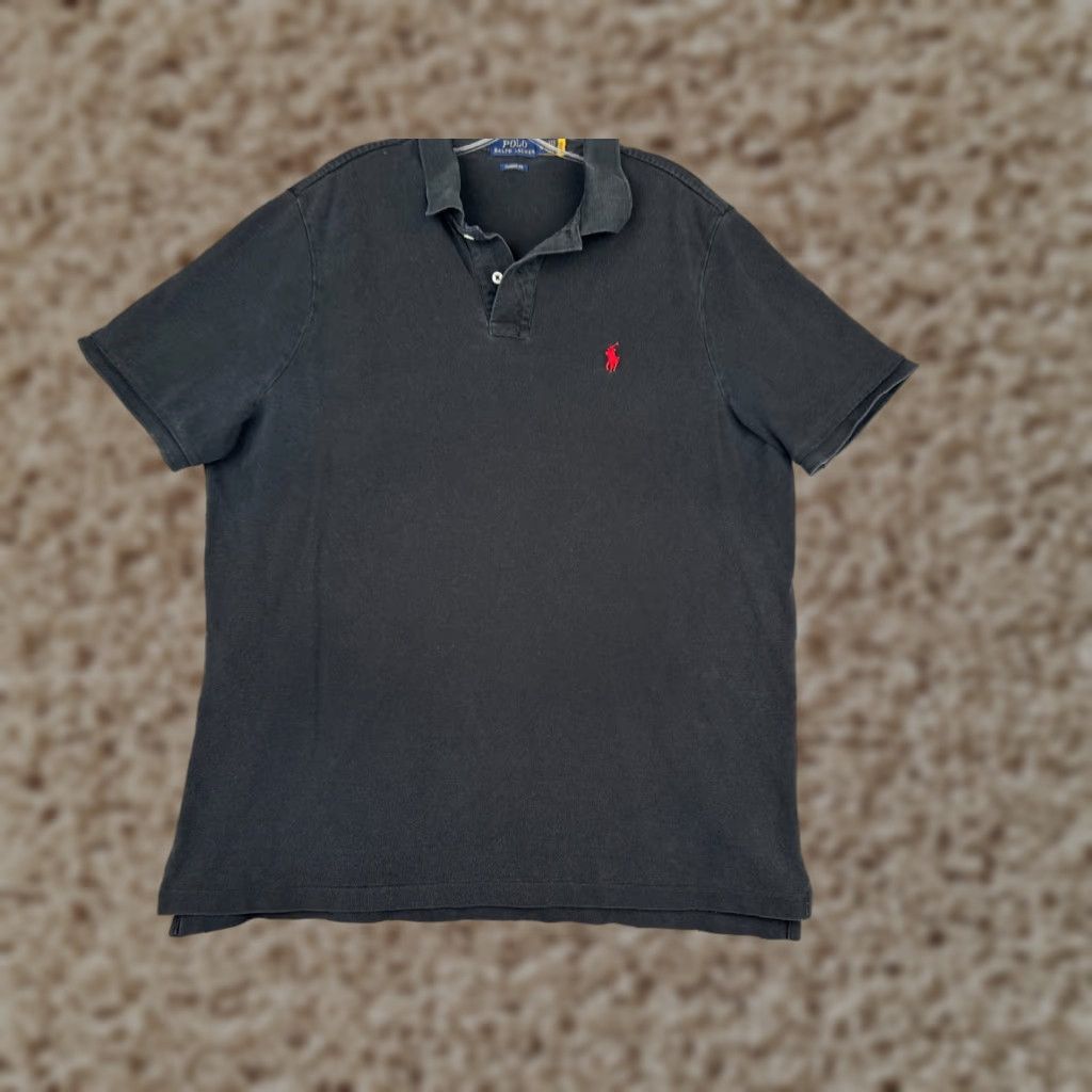 Ralph Lauren Polo Ralph Lauren Polo Shirt Men Extra Large Black 100% Cotton Classic Fit XL Black Polo Shirt Men Ralph Lauren Size US XL / EU 56 / 4 - 1 Thumbnail