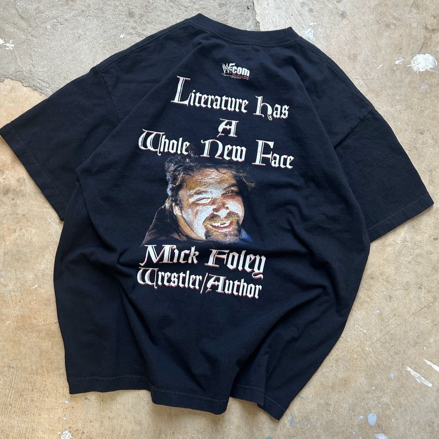 Doublet VINTAGE WWF Mick Foley Shakespeare Double-Sided T-Shirt 90s Wrestling Tee XL Black Mens Size US XL / EU 56 / 4 - 2 Thumbnail