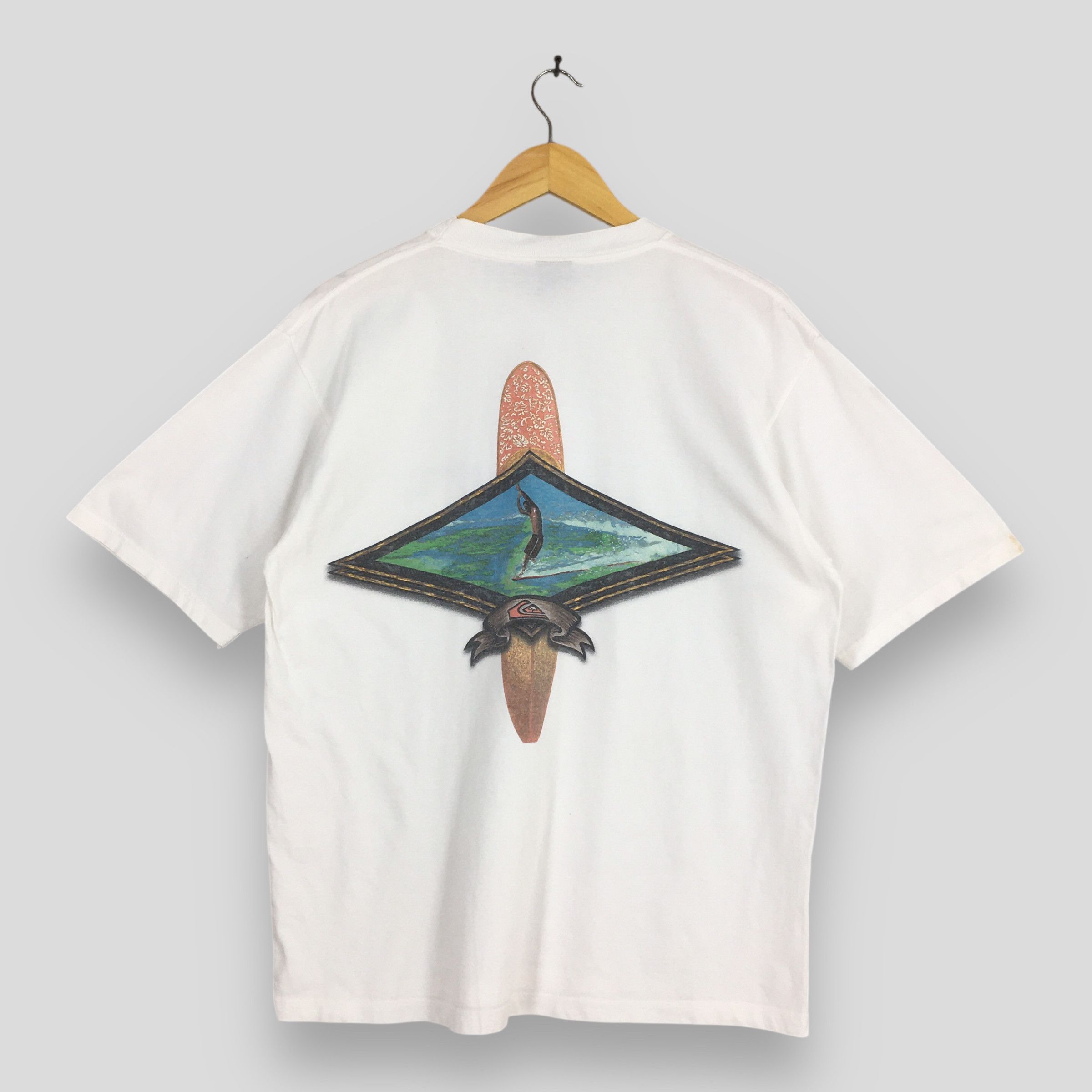 Quiksilver Vintage 90s Quiksilver Surfers Of Fortune T shirt M Size US M / EU 48-50 / 2 - 1 Thumbnail
