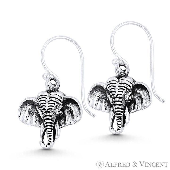 Other Elephant Head Animal Charm Dangling Hook Earrings Size ONE SIZE - 1 Preview