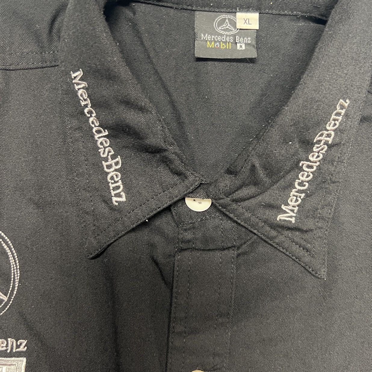 Mercedes-Benz Vintage 90s MERCEDES Formula One Racing Button Up Shirt - F1 Size US XL / EU 56 / 4 - 6 Thumbnail