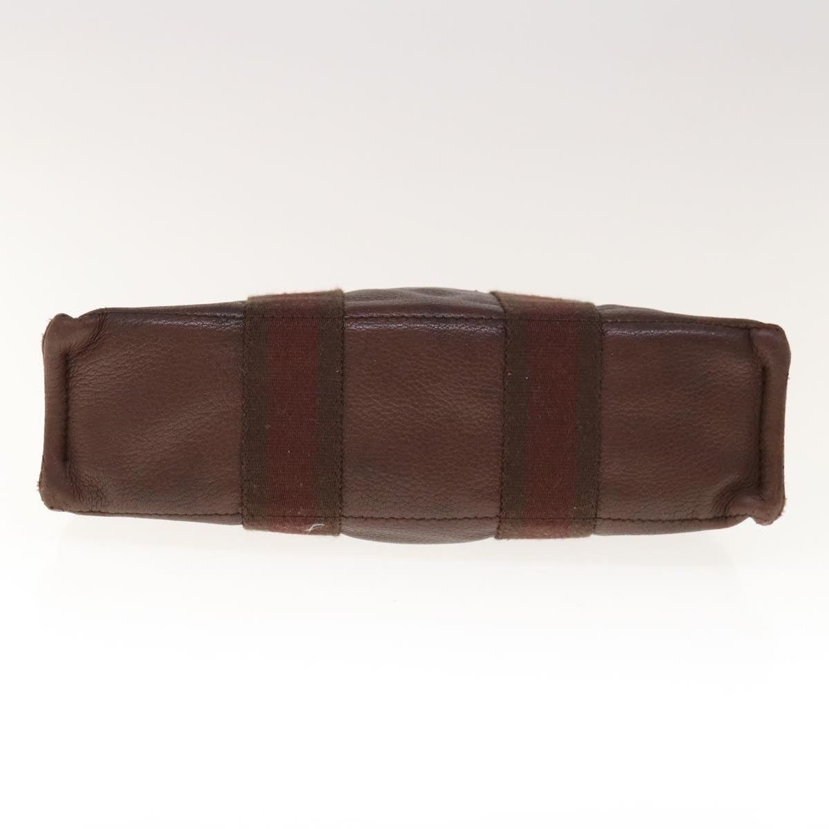 Hermes HERMES Fourre Tout PM Hand Bag Canvas Brown Size ONE SIZE - 9 Thumbnail