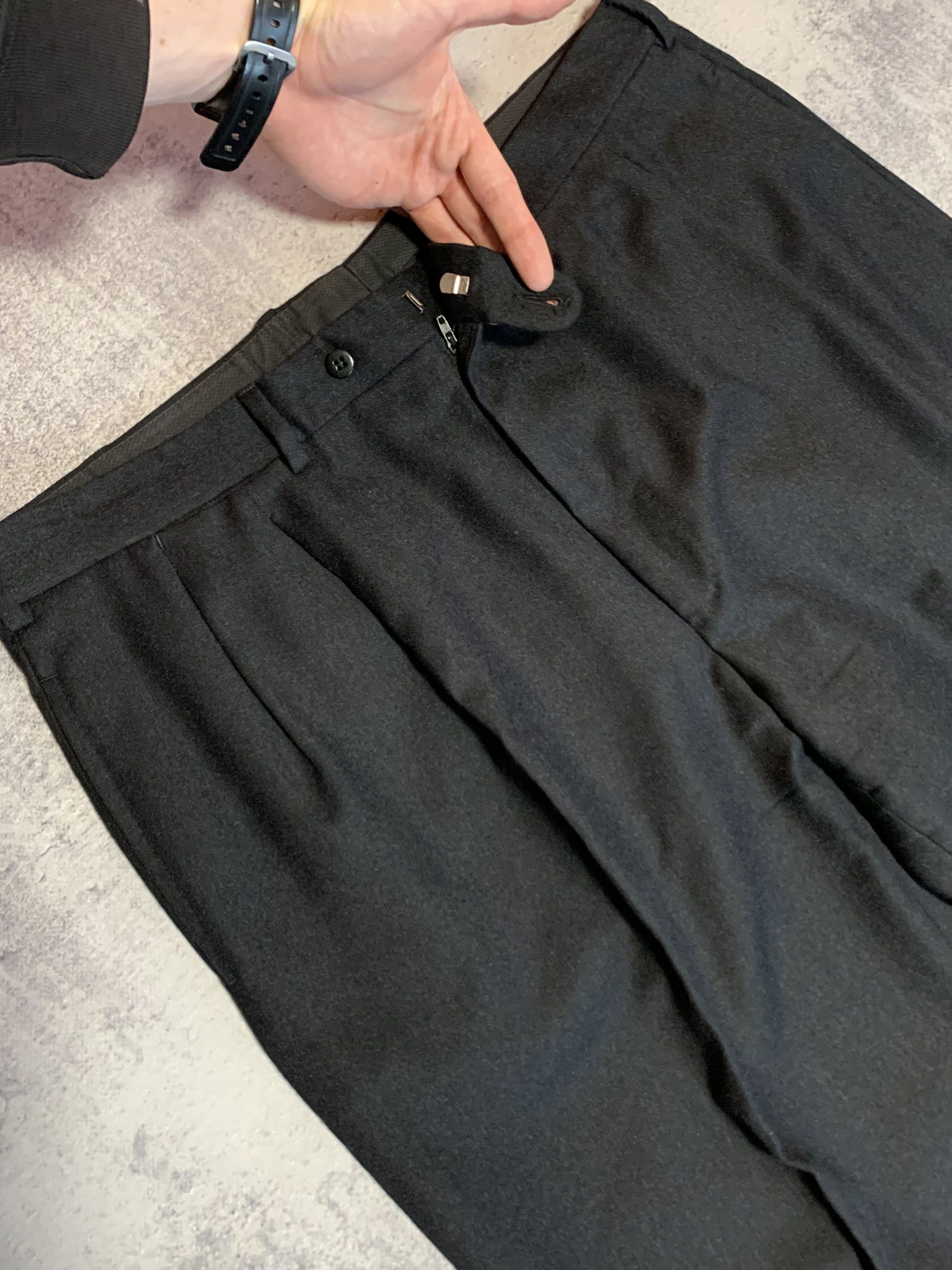 Ermenegildo Zegna Ermenegildo Zegna 100% Wool Classic Pants Men XL Size 44R - 2 Thumbnail