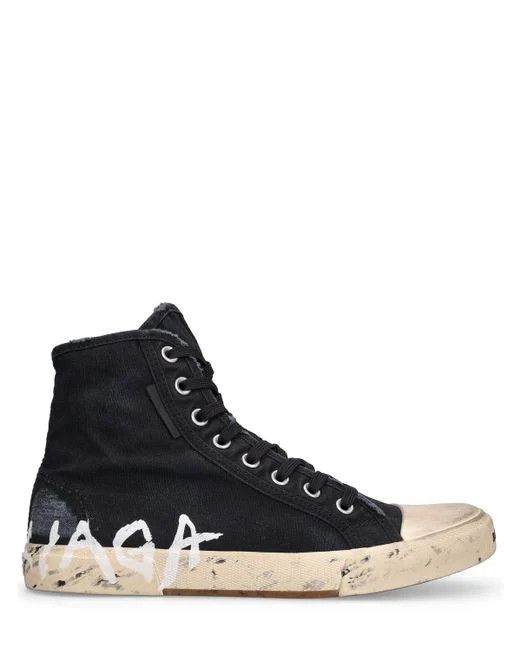 oc11z10624 Paris High 'Graffiti Sneaker in Black