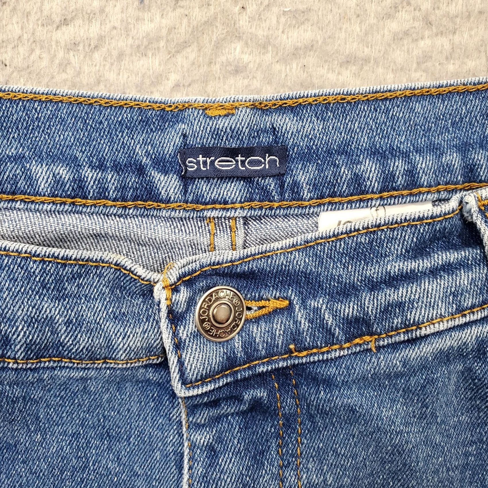 Jordache Jordache Jeans Womens 13/14 Blue Denim Stretch Straight 5-Pocket Regular Size: 13/14 Womens Blue Denim Jeans Size 34" / US 12 / IT 48 - 7 Thumbnail