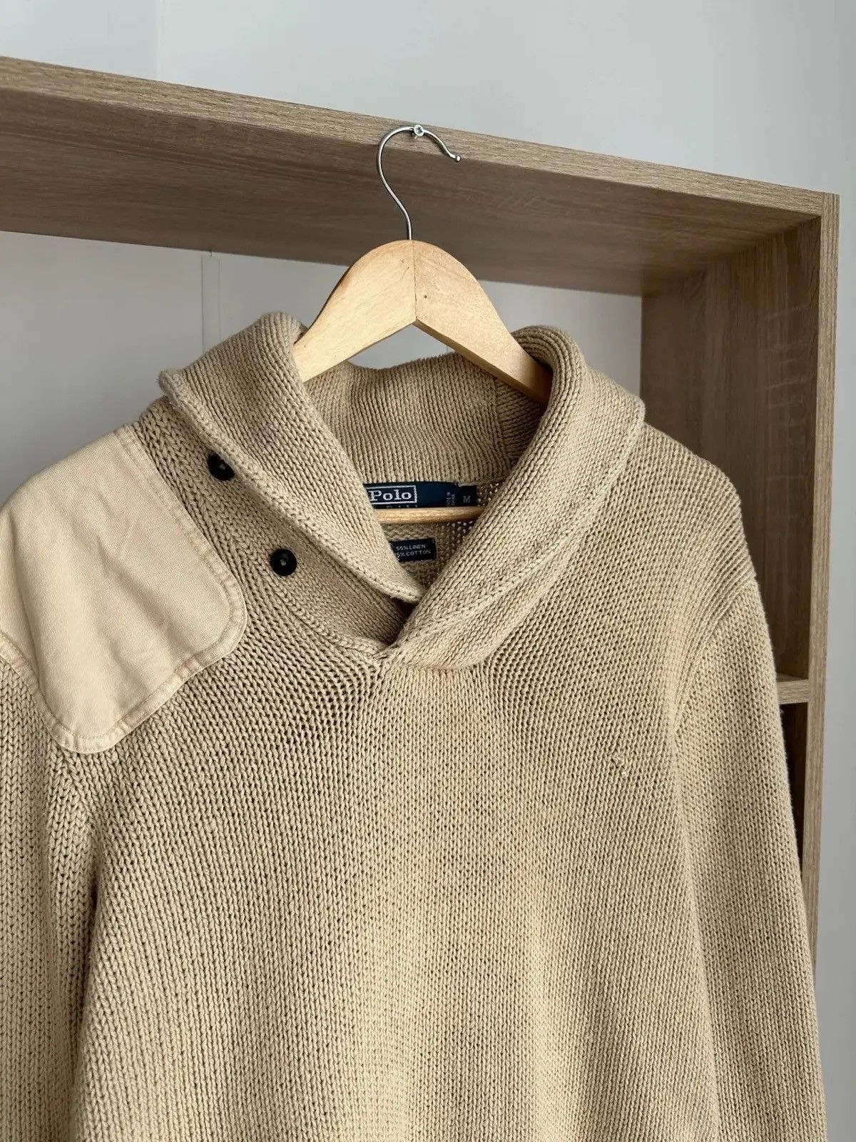 Polo Ralph Lauren Vintage Knit Polo Ralph Lauren Beige Sweater Size US M / EU 48-50 / 2 - 5 Thumbnail