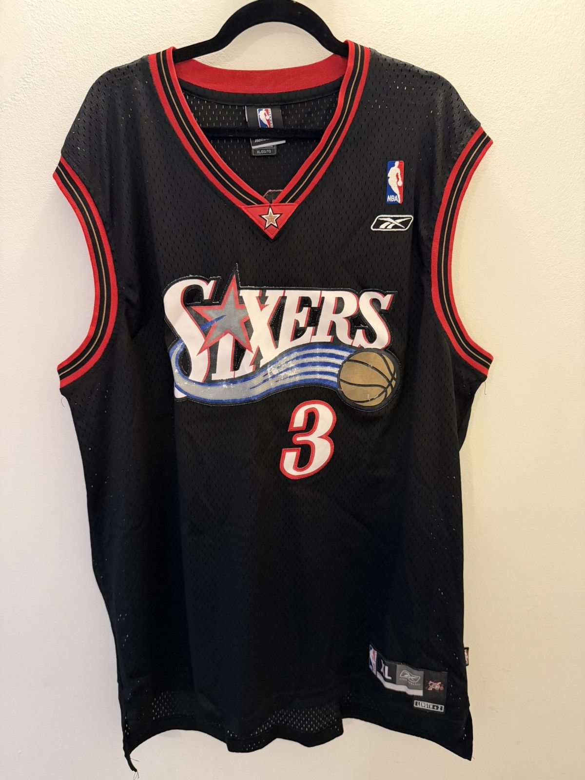 Reebok Allen Iverson Sixers Jersey - Size XL Size US XL / EU 56 / 4 - 1 Thumbnail