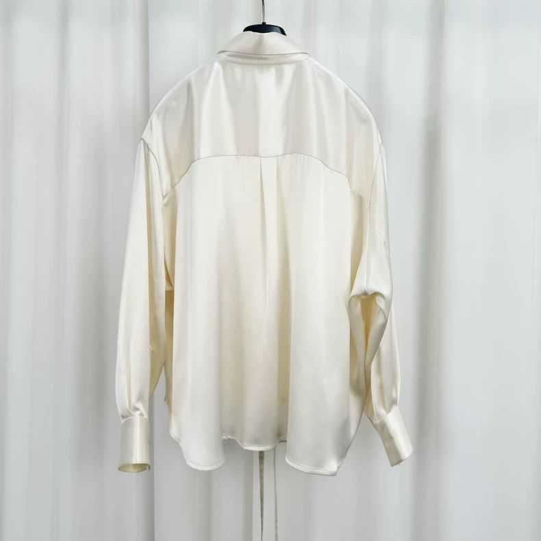 Loewe LOEWE Embroidered Logo pocket, silk shirt Size XXS / US 00 / IT 34 - 2 Thumbnail