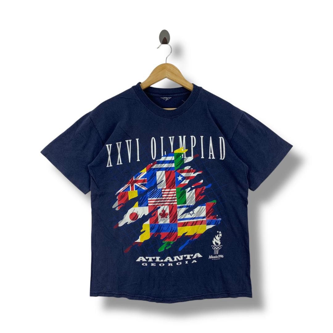 USA Olympics × Vintage Vintage 90s OLYMPICS ATLANTA games printed logo tee Size US M / EU 48-50 / 2 - 1 Thumbnail