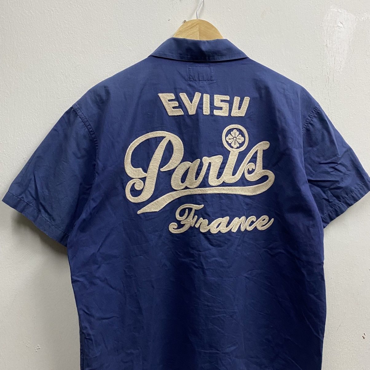 Evisu Evisu Paris Black Short Sleeve Shirt Size US M / EU 48-50 / 2 - 3 Thumbnail
