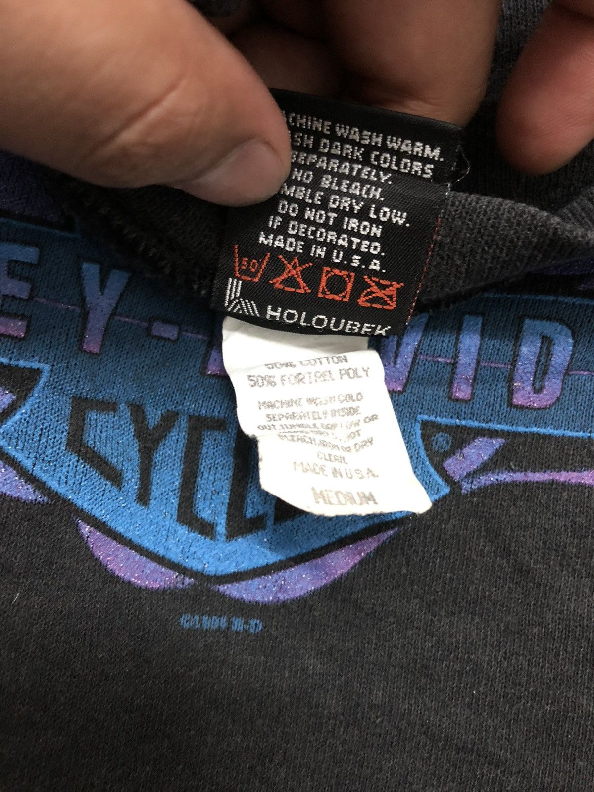 Harley Davidson Vintage Harley Davidson Blue Flame Sweatshirt Crewneck Size US M / EU 48-50 / 2 - 5 Thumbnail