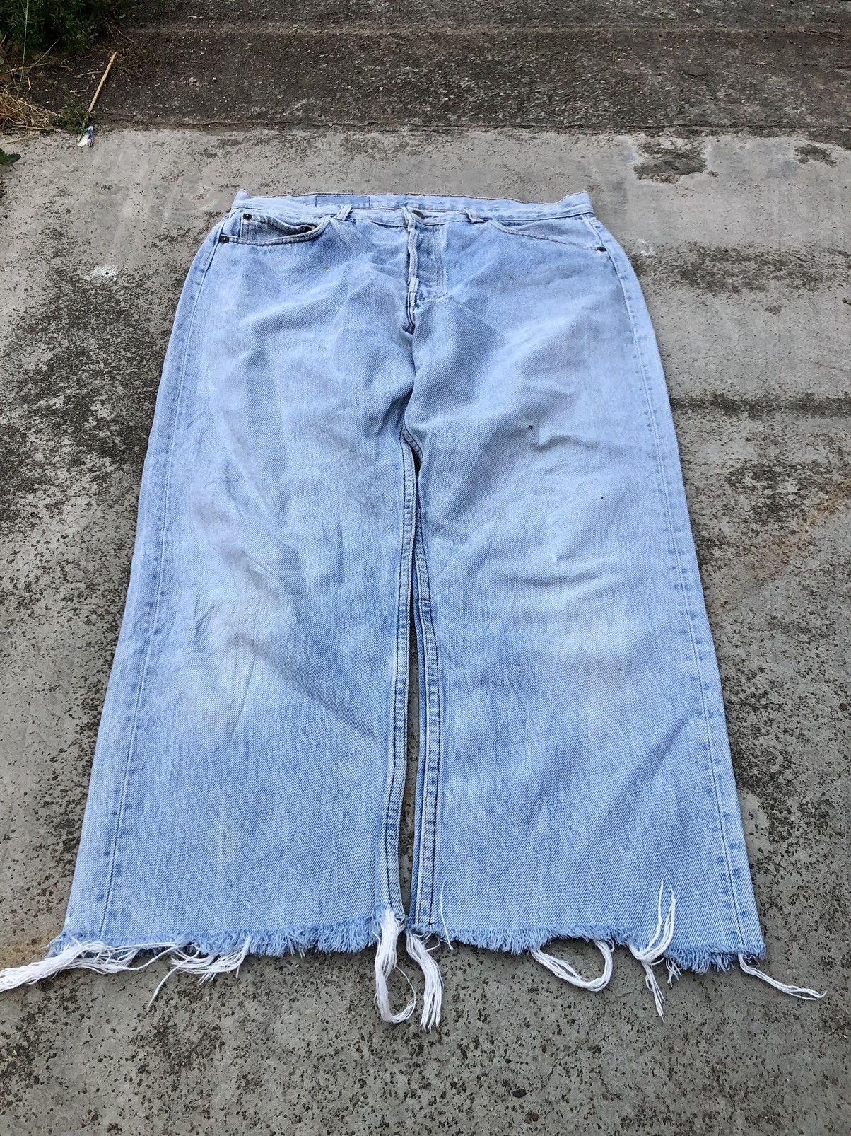 Levi's × Vintage VTGE LEVIS 501 CROPPED DENIM Size US 34 / EU 50 - 3 Thumbnail