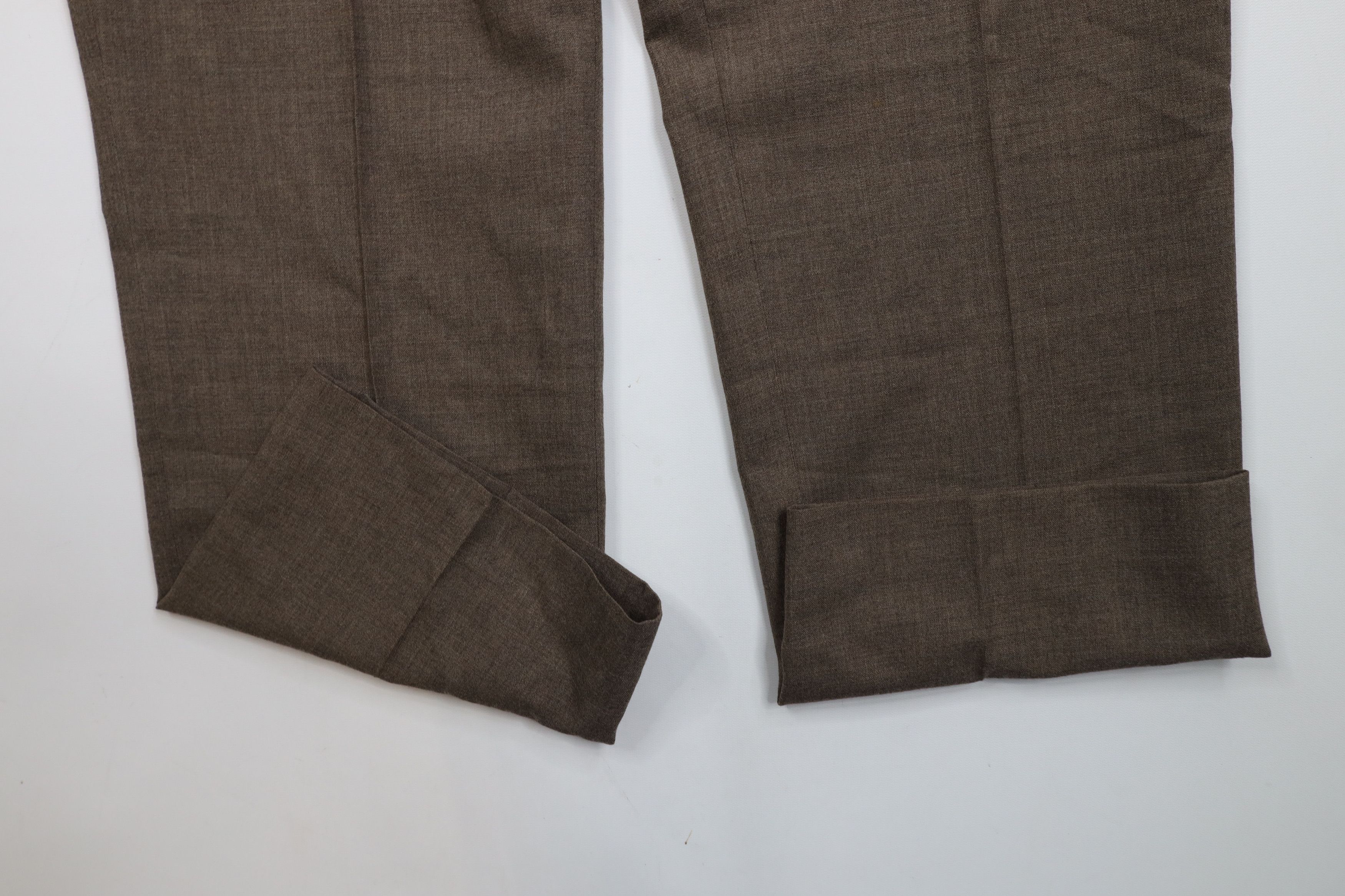 Lands' End × Vintage Vintage 90s Lands End Leg Chino Pants Trousers Brown USA Size US 36 / EU 52 - 5 Thumbnail