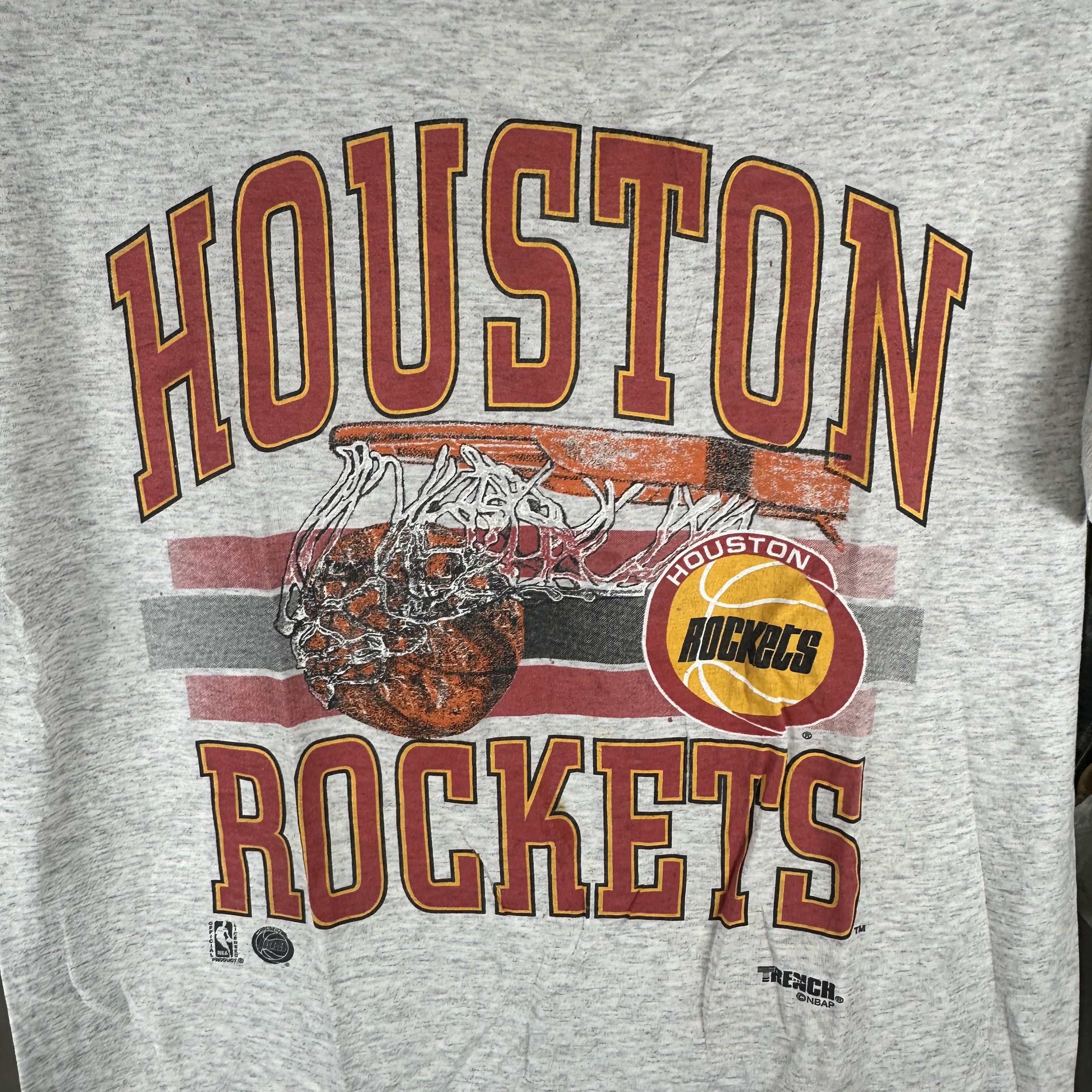 Vintage 90s Houston Rockets Basketball NBA Graphic Large T-Shirt Size US L / EU 52-54 / 3 - 2 Thumbnail