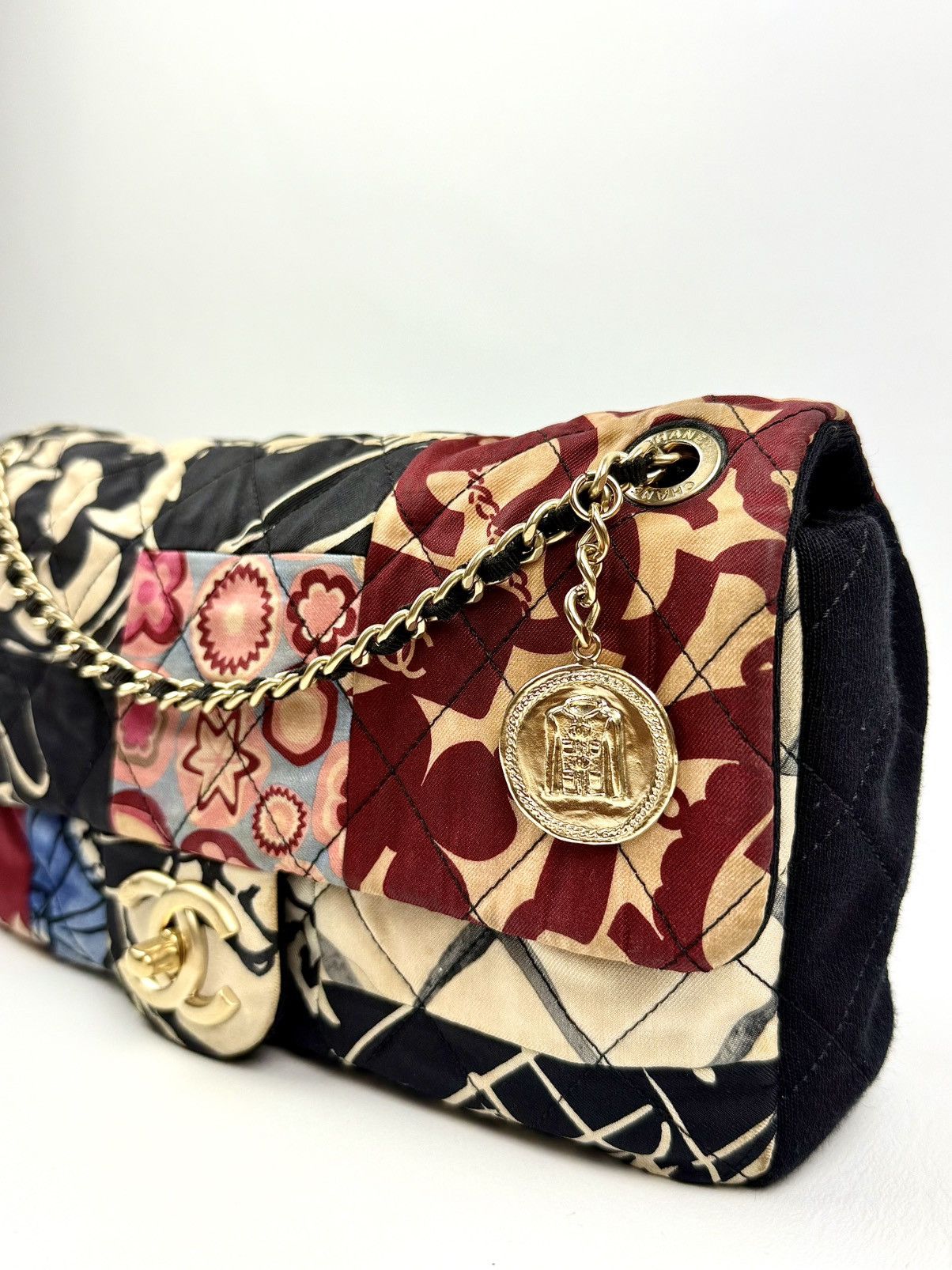 Chanel Chanel - 2014 - Jersey - Patchwork - Mini - Flap Size ONE SIZE - 5 Thumbnail
