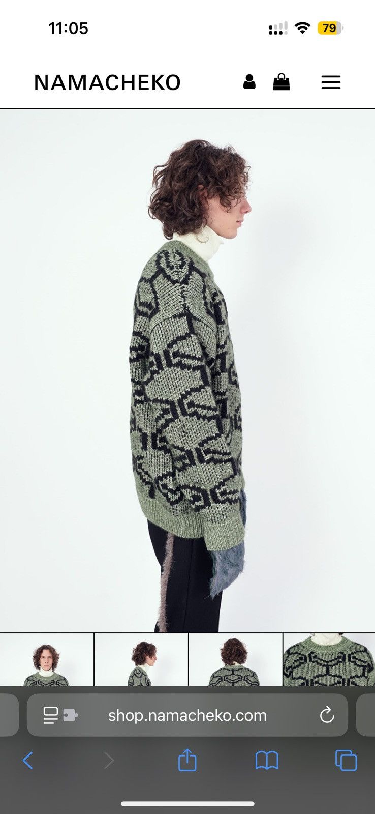Namacheko New With Tags Akad Crewneck in Green size L Size US L / EU 52-54 / 3 - 10 Thumbnail