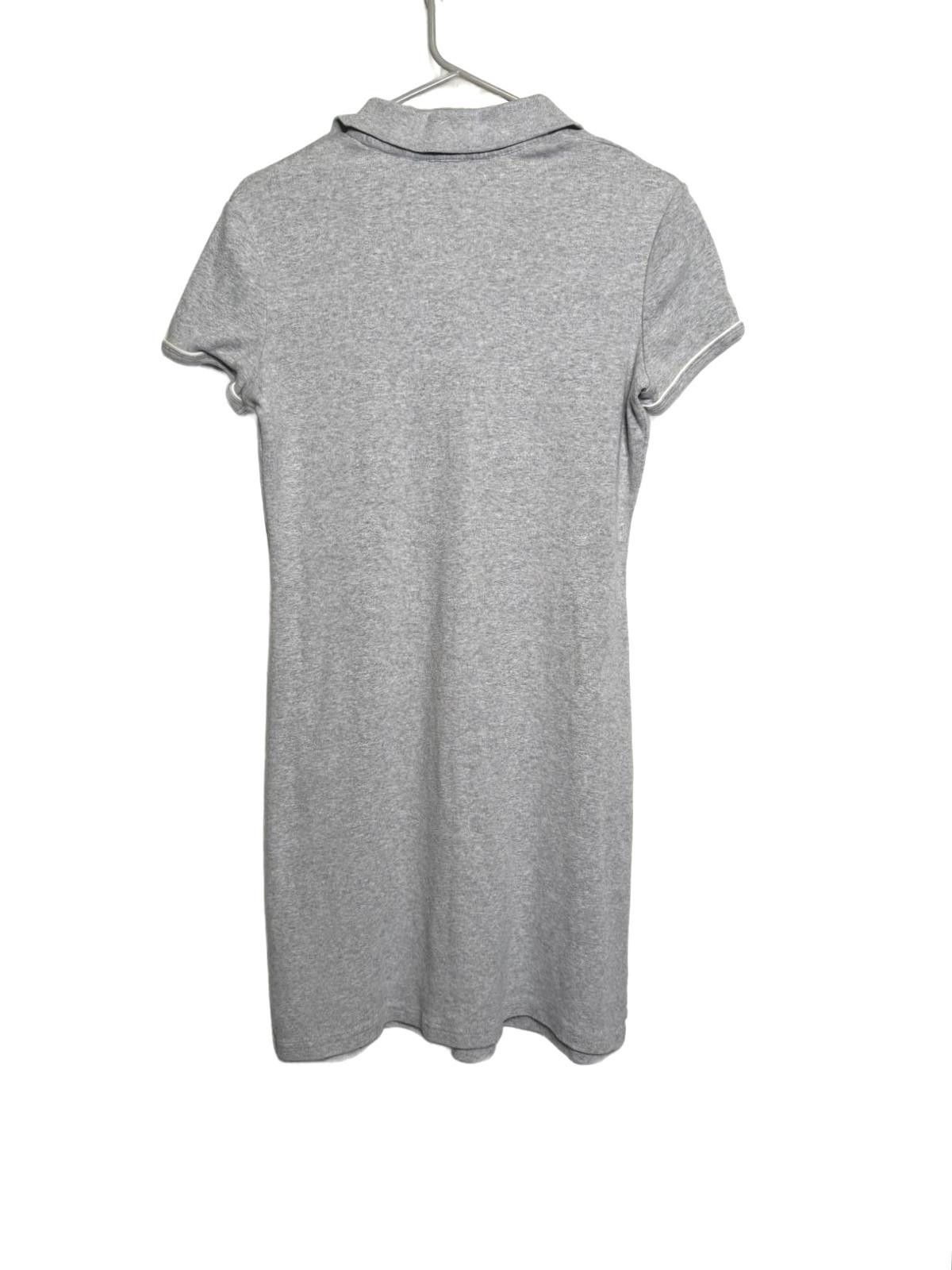 Designer Solid Gray Polo Dress-Knee Length Size M / US 6-8 / IT 42-44 - 2 Thumbnail