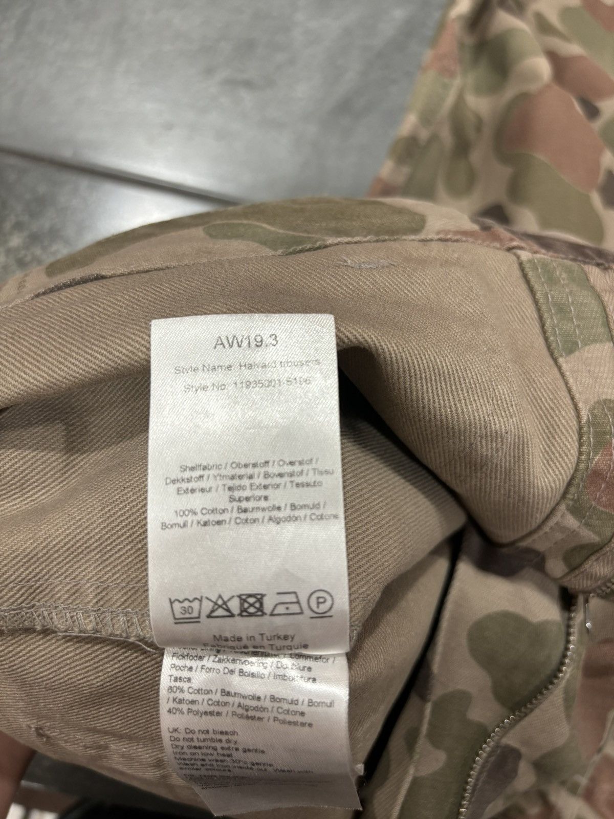 Wood Wood Tan Camo Carpenter Pant Size US 32 / EU 48 - 5 Thumbnail