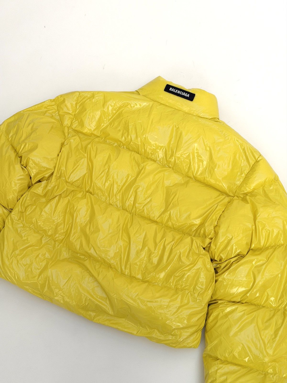 Balenciaga Balenciaga Shrunk Puffer Jacket Yellow Size US L / EU 52-54 / 3 - 4 Thumbnail