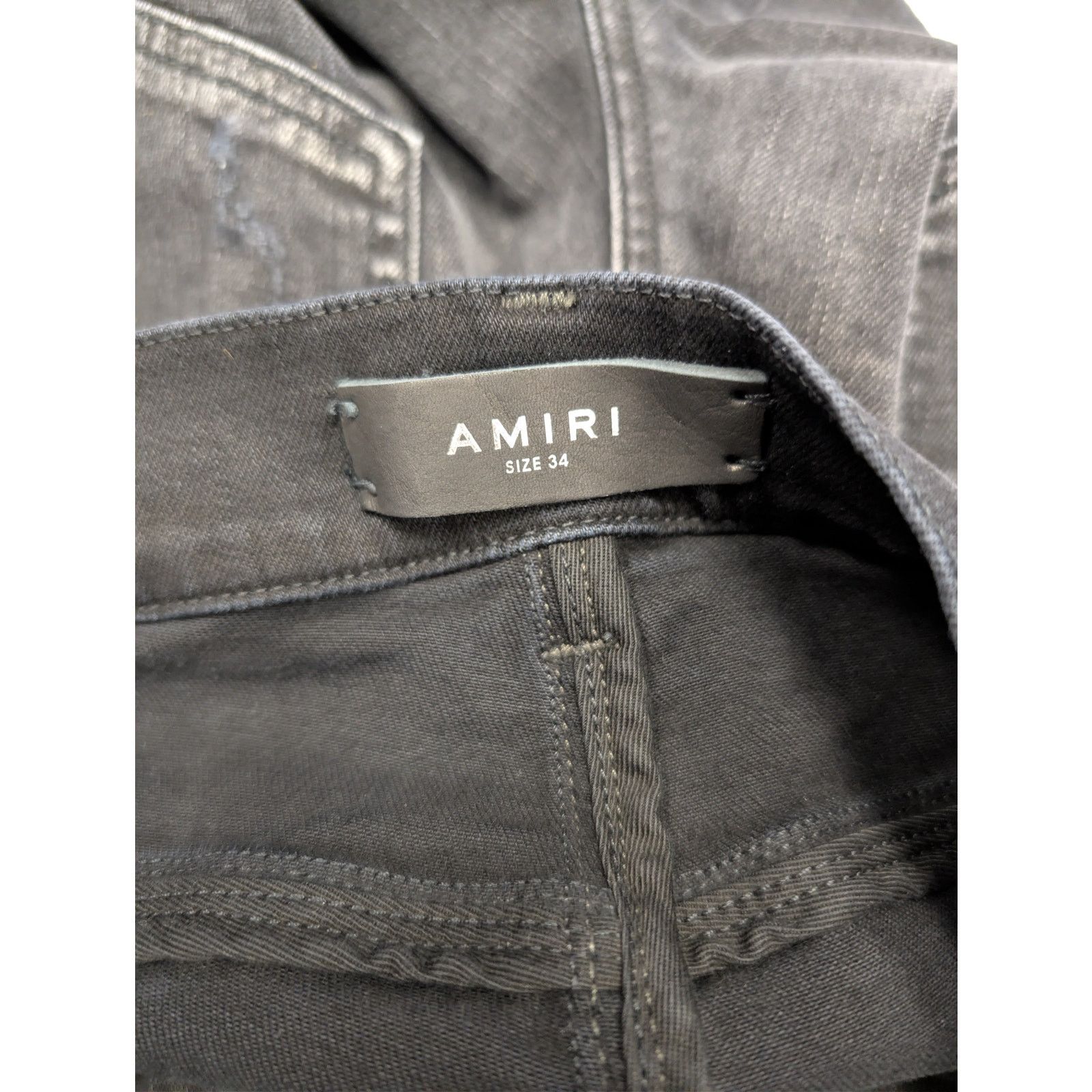 Amiri o1rshd1 Q:2 / Wes Lang Reaper Logo Jean in Aged Black Size US 34 / EU 50 - 18 Thumbnail