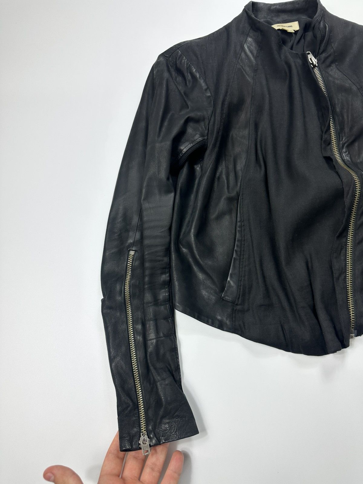 Helmut Lang Helmut Lang Leather Jacket Archive Zip Black Size M / US 6-8 / IT 42-44 - 9 Thumbnail