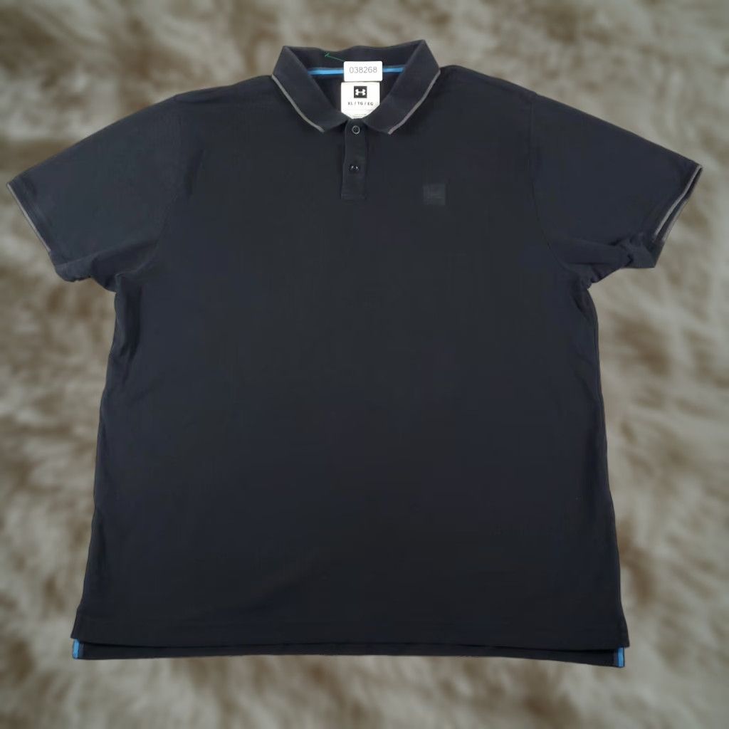 Under Armour Under Armour Polo Shirt Mens XL Black Cotton Golf Casual Short Sleeve Polo Mens XL Black Under Armour HeatGear Sports Logo Modern Preppy Size US XL / EU 56 / 4 - 1 Thumbnail