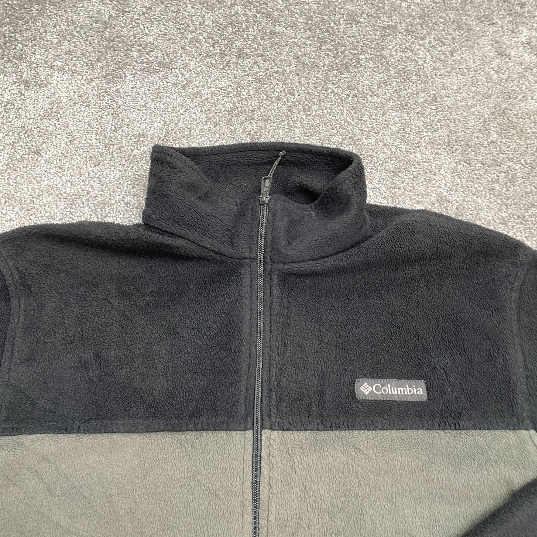 Vintage Columbia Jacket Mens Fleece Full Zip Steens Mountain XL Gray Black Outdoors Hiking Casual Winter Fall Spring Size US XL / EU 56 / 4 - 3 Thumbnail